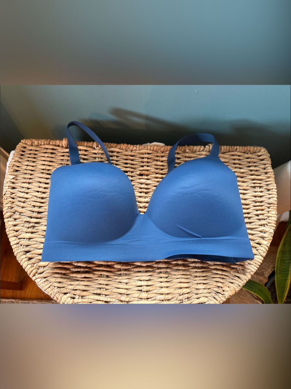 Soma Navy Blue Seamless Wireless Bra
